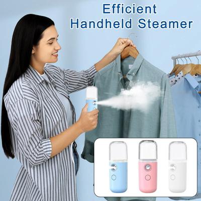 Mini Travel Steamer Cordless USB Charging 30ml Water Tank Rapid Heating 1 Hour Handheld Garment Steamer
