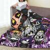 Chibis Murder Drones Throw Blanket for Couch Uzi Doorman Fuzzy Soft Plush Blanket 50x60 Inches Multiple Sizes Bedspread