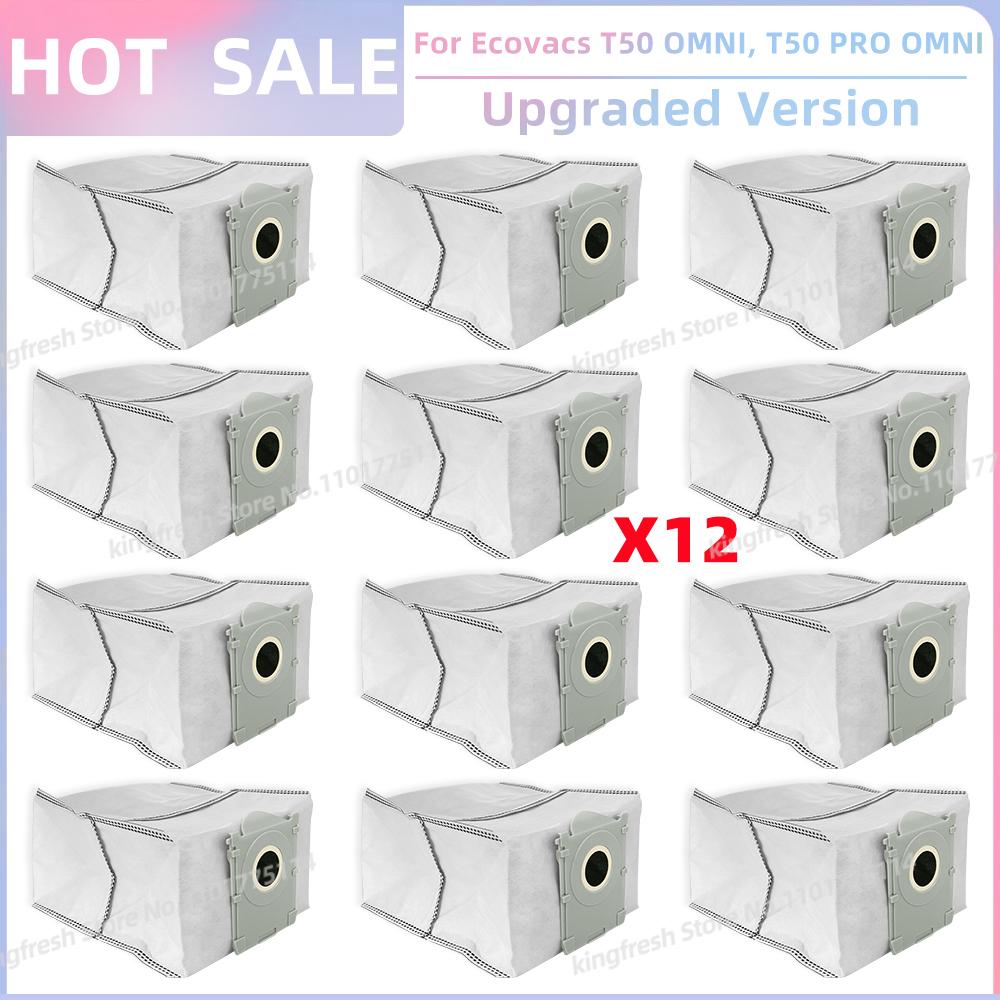 Fit For ECOVACS T50 PRO OMNI / T50 OMNI Vacuum Parts Main Roller Side Brush HEPA Filter Mop Cloth Dust Bag