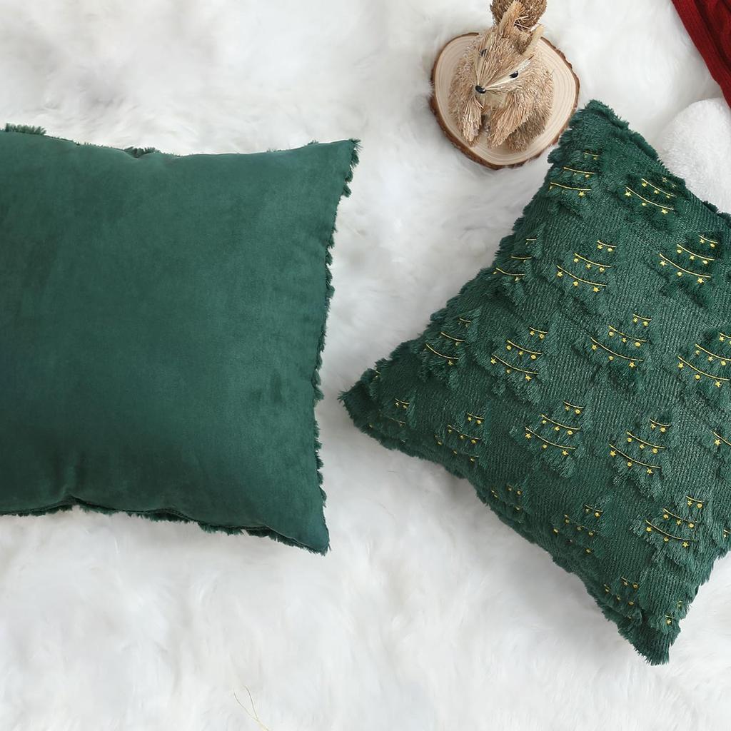 Christmas Pillow Cover Christmas Tree Plush Pillow Cover Pillow