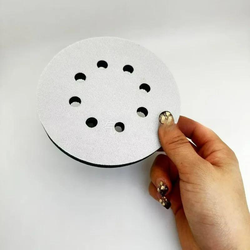 1pcs 8 Holes 125mm for Bosch Sander Soft Interface Pad Sanding Polishing Disc Protective Pad Backing Pad New