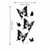 Transfer Tattoos Butterfly Tattoos Sweat Proof Sketch Tattoo Stickers Body Stickers  For Women Men