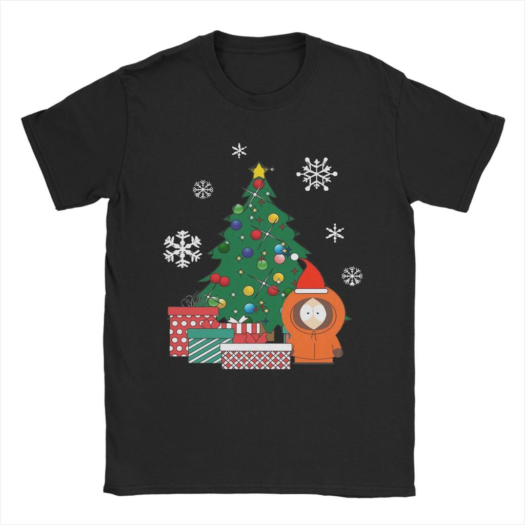 Humor Mr Hankey Around The Christmas Tree South-Park T-Shirt for Men Crew Neck Pure Cotton T Shirts Short Sleeve Tees Clothing