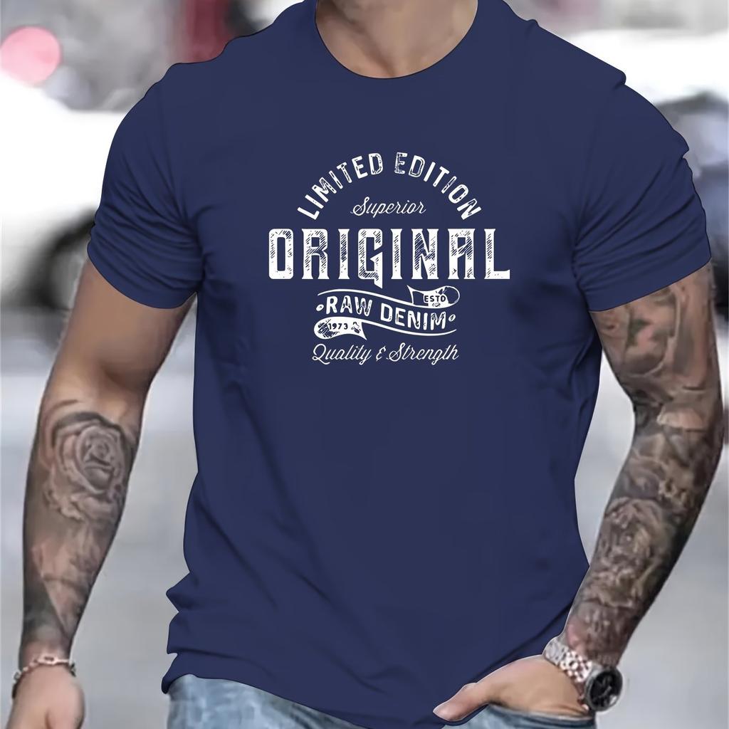 Mens summer 100 pure cotton fashionable casual sports loose edition pattern printed round neck short sleeved Tshirt top
