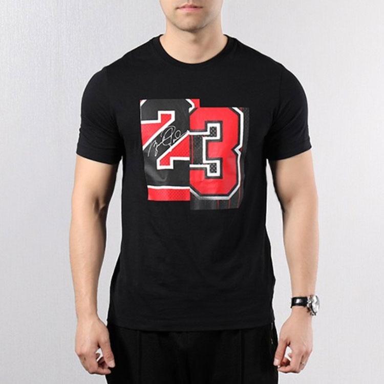 Air Jordan Athleisure Casual Sports Short Sleeve '23 Black' Men's AQ4109-010