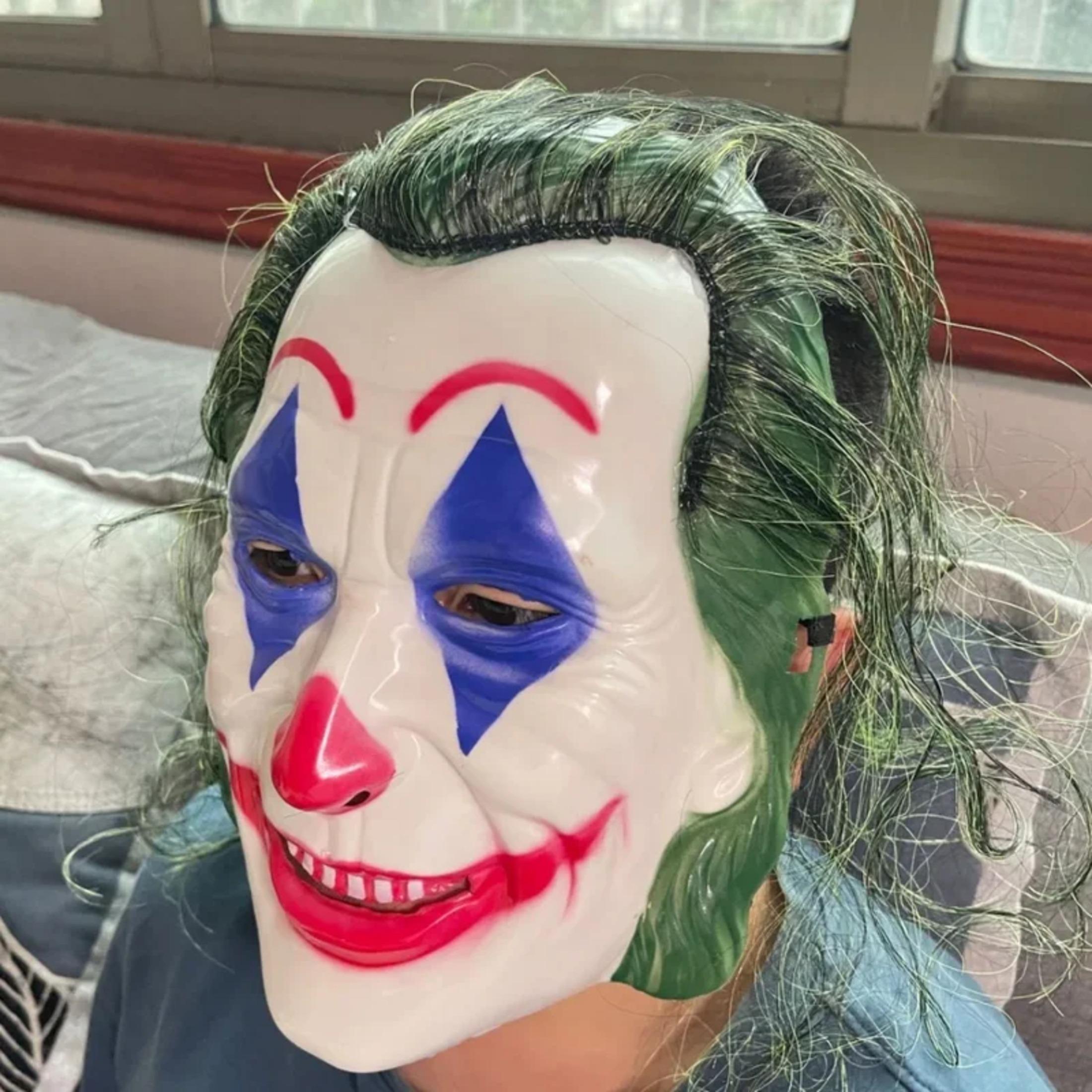 

Маска Костюм Косплей Чоловік Маска Усмішка із Зеленим Волоссям Хелловін Дорослі Костюми для Рольових Ігор Перевдягання Садові Двірські Святкові Реквізити
