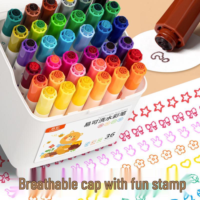 Washable Watercolor Crayon Brush for Kids' Art and Graffiti