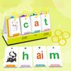 CVC Word Game Pocket Chart Phonics Flash Card Kindergarten Preschool CVC Word Builder Reading Spelling Letter Number Learning Educational Flip Chart