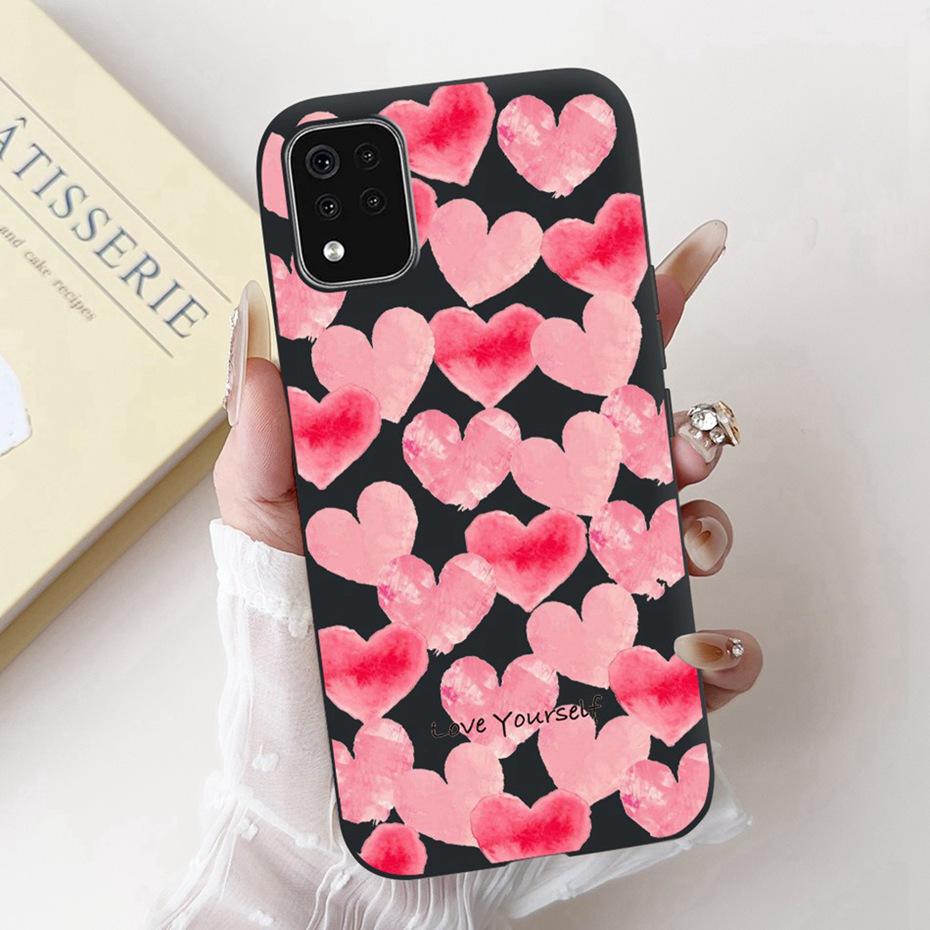 Beautiful Floral Painting Phone Case For LG K42 K52 K62 2020 Black Silicone Soft Cover For LG K62+ K52 (Brazil) Cases Bumpers