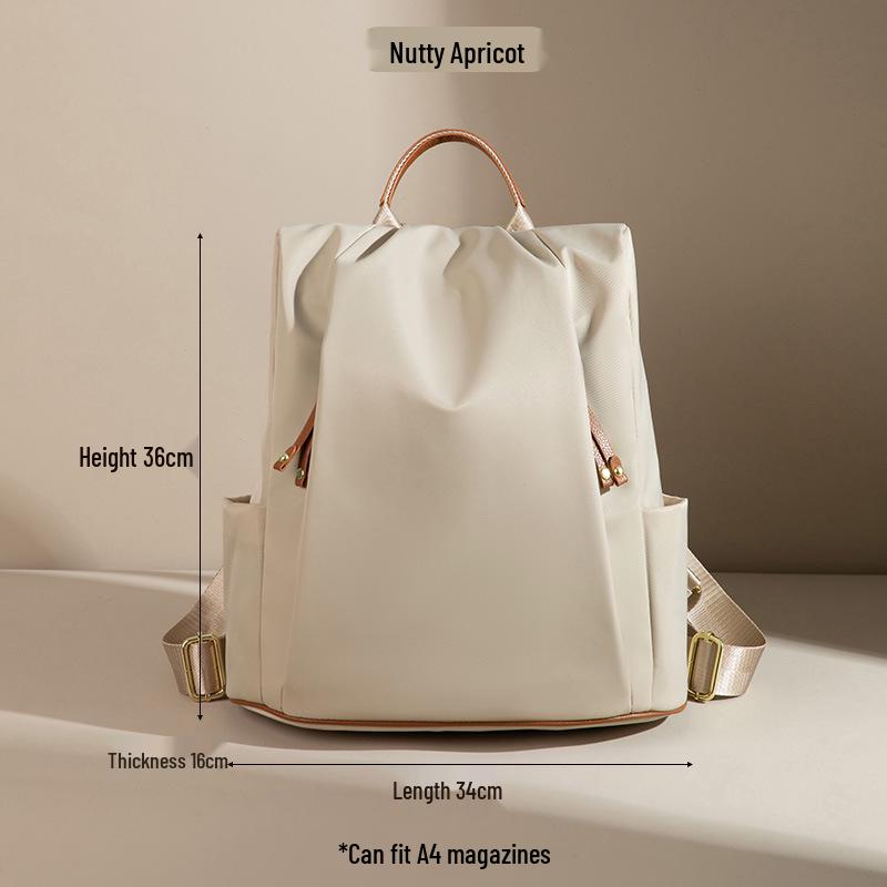 Women's Color Block Nylon Oxford Backpack - 2025 Fashion, Lightweight & Large Capacity for Travel & Commuting