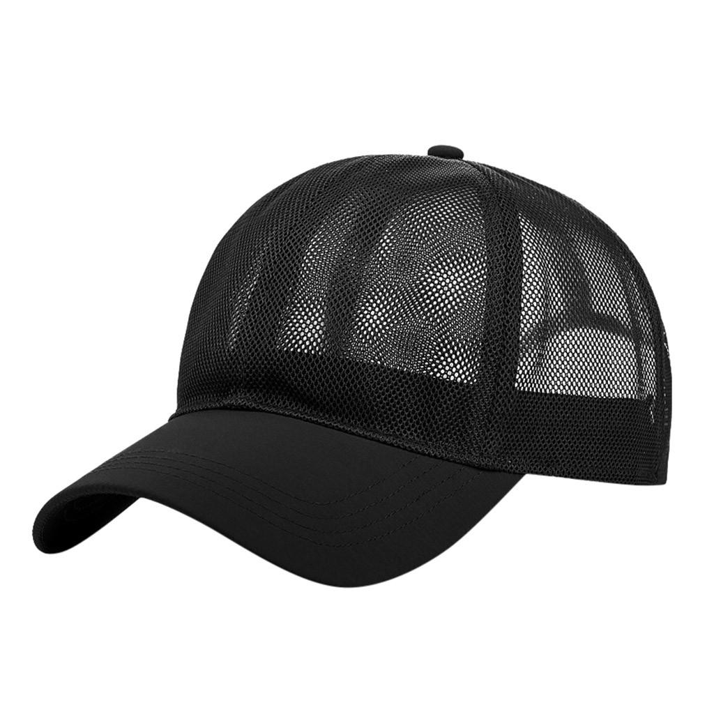 Men Women Summer Mesh Baseball Cap Quick Dry Cooling Sun Protection Hiking Golf Running Adjustable Snapback Hat Streetwear