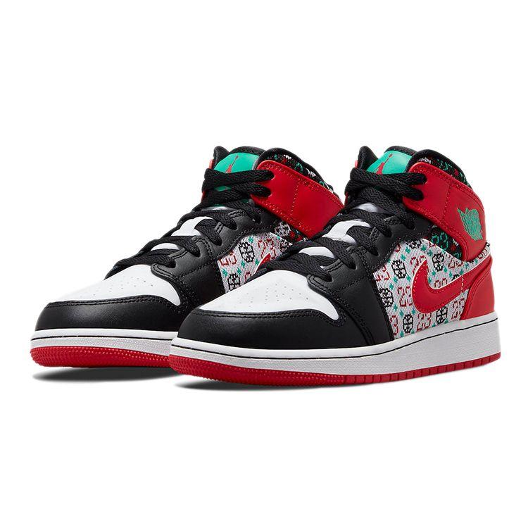 Air Jordan 1 Mid SE GS Ugly Christmas Sweater DM1208-150