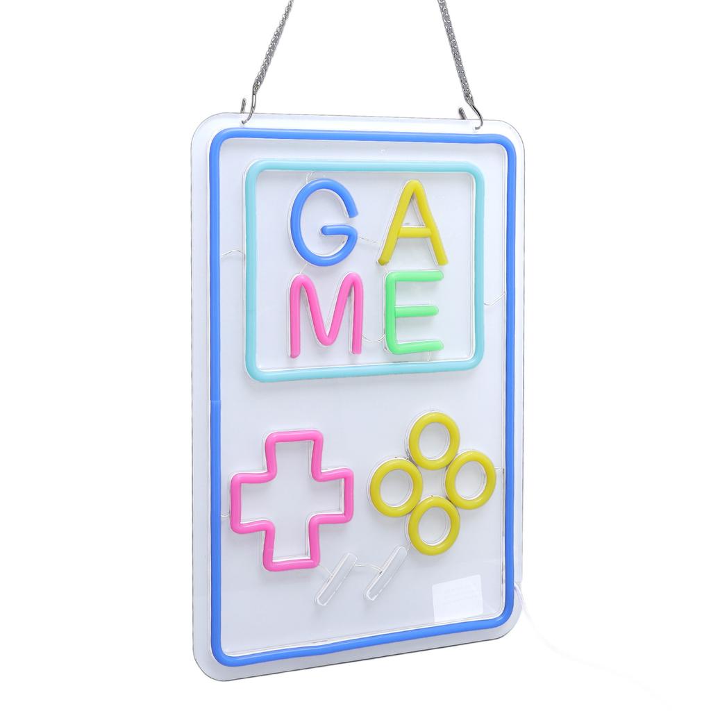 Gaming Neon Sign Acrylic LED Dimmable USB Handheld Game Console Neon Light Wall Decor for Teens