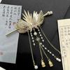 Luxury Chinese Headwear Angel Wing Hairpin Alloy Tassels Hair Sticks Women Daily Hair Clip Sweet Hair Accessories