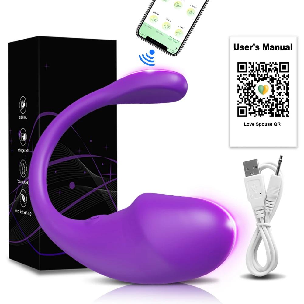 Ou Vibrator cu Control prin APP pentru Femei Stimulator Clitoridian Punct G Portabil Ou al Iubirii Chiloți Vibratori Jucărie Sexuală pentru Femei Articole pentru Adulți