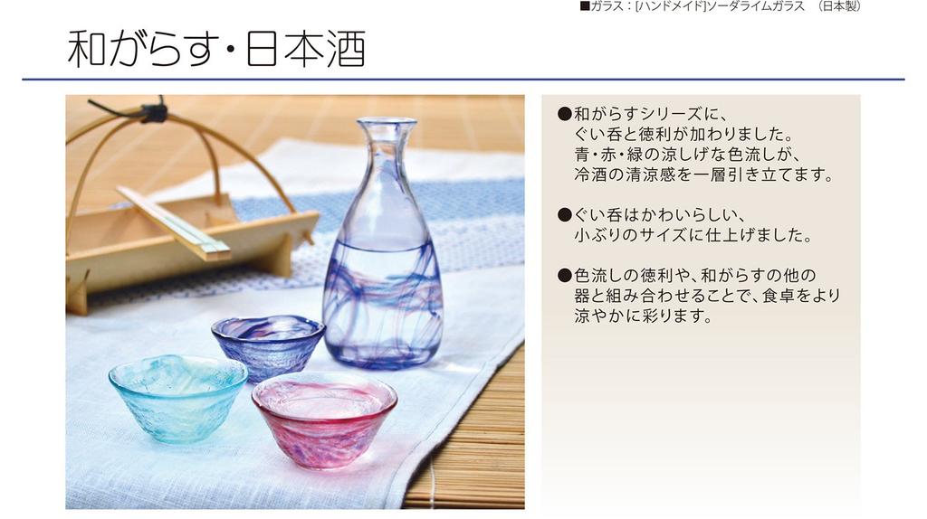 Toyo Sasaki Glass Japanese Sake Glass, Blue, 45ml, Made in Japan, Sake Cup, Ochoko, Sake Glass, 42091