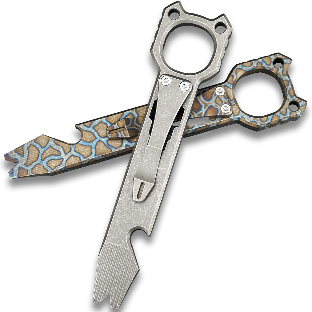 Twosun Titan EDC Outdoor Brecheisen Flaschenöffner mit Taschenclip Brecheisen TS143--Fairy