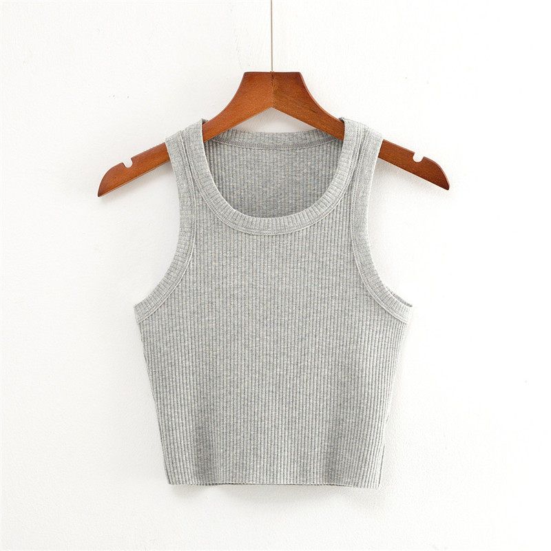 INS Fashion Short Sexy Sleeveless Sports Vest Women's High Waist Crop Top Outwear Tight Yoga Running Workout Clothes