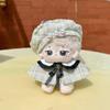 niannyyhouse 10cm15cm Plush Clothes, Headgear, Bow Tie, Skirt, Accessories, Hat, Cape, Pants, Cotton Doll Outfit (B-White, 10cm)