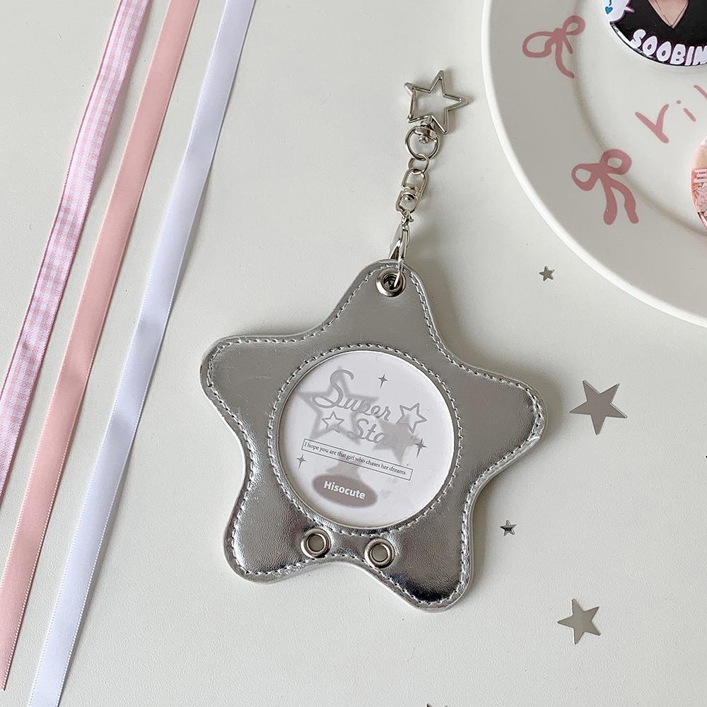 

Transparent Badge Display Unique Pu Badge Storage Star Badge Holder Waterproof For Gift Decorations Anime Enthusiasts