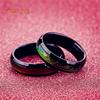 Unisex Female Male Heart Heartbeats Color Changeable by Mood Band Lovers Couple Ring