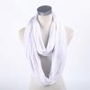 Soft Infinity Scarf Solid Color Loop Scarf Fashion Circle Scarf  for Women