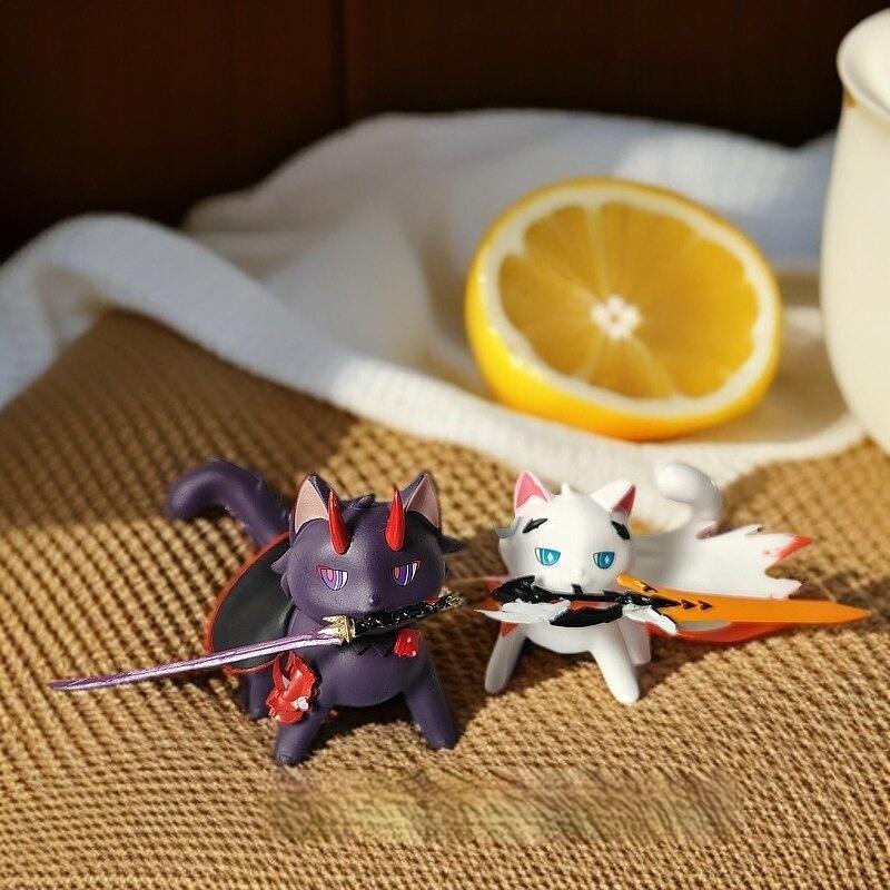 5CM Honkai Impact 3rd Raiden Mei Kiana Cute Cat Version Figure Anime Desktop & Case Ornament Collectible Model Statue Toys Gift