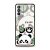 Cute Panda Climbing Bamboo Phone Case For Oppo Reno8 Reno7 Reno6 Pro A54 5G Find X6 X5 A53 A52 A9 A15 A95 A17 A16 A57 A31 Cover