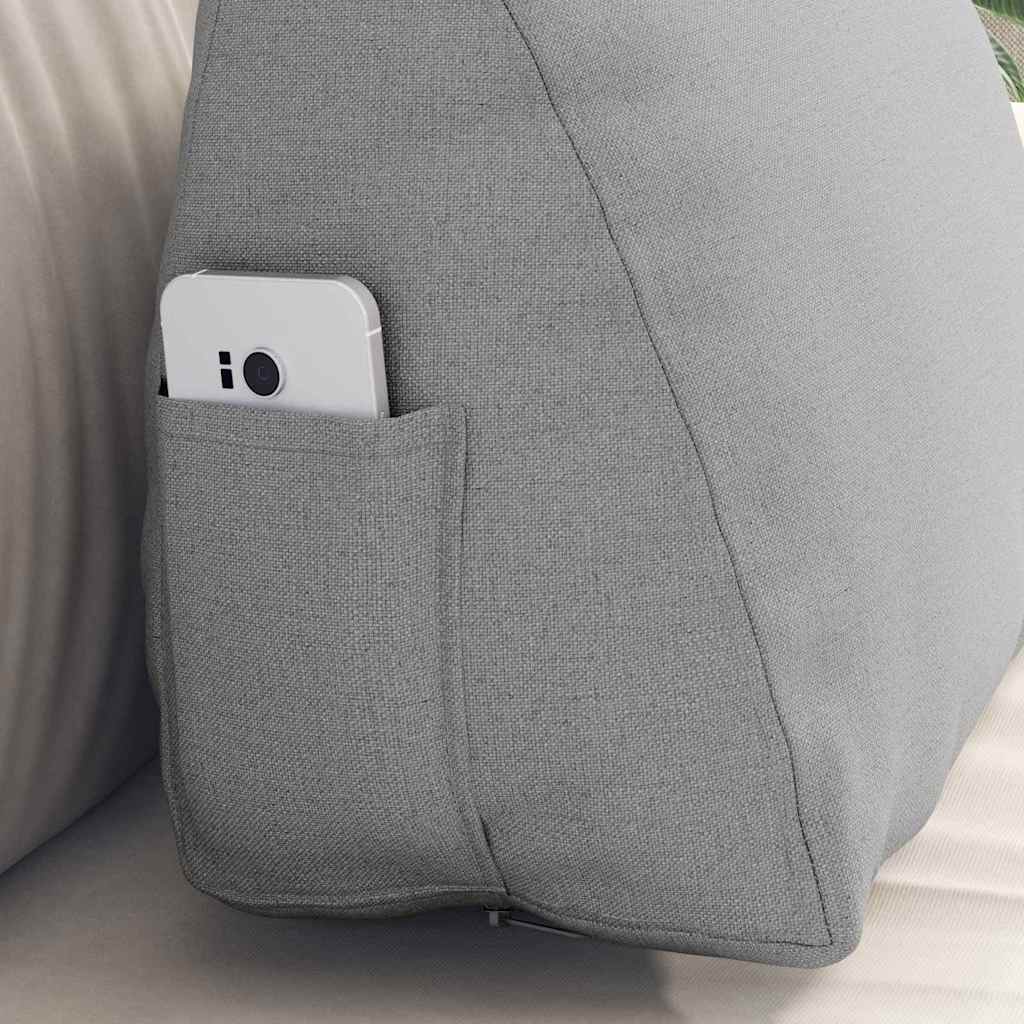 Back Cushion Cloud Grey 45 X 20 X 35 Cm Fabric