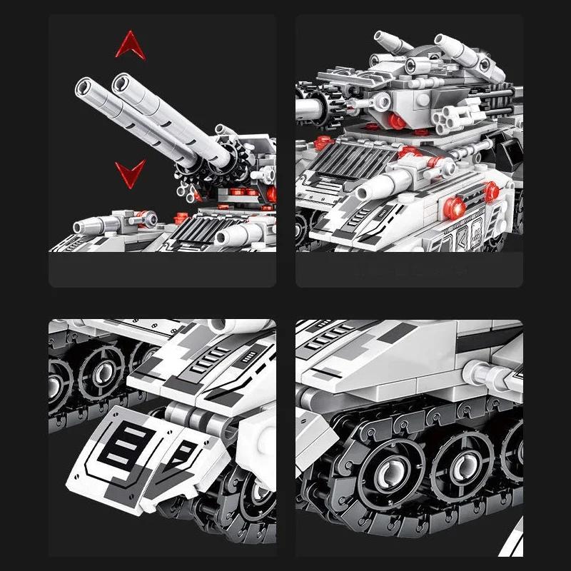 2025 Military Vehicle Tank 8in1 Airplane Truck Model Building Blocks DIY Bricks Kids Construction Toys Christmas Gifts for Boys