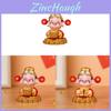Feng Shui Wealth God Resin Figurine With Spring Balance For Home Office Decor