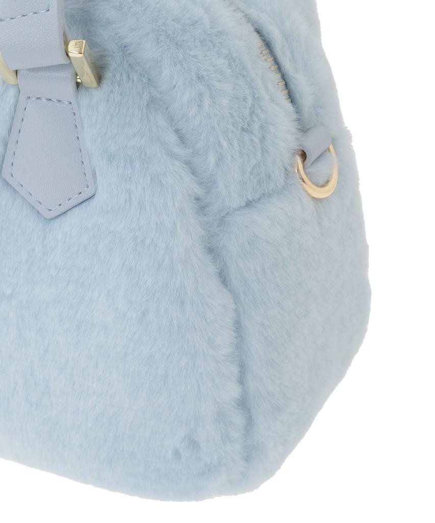 Maison de FLEUR Faux Fur Round Bag, Pink, F, Handbag, 08001036300
