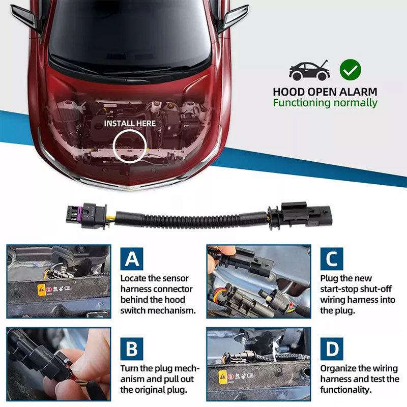 Auto Start Stop Harness- Disable Eliminator For GMC Bypass/Jumper Chevrolet Malibu Equinox Cadillac XT4 Opel Astra K Ignia B