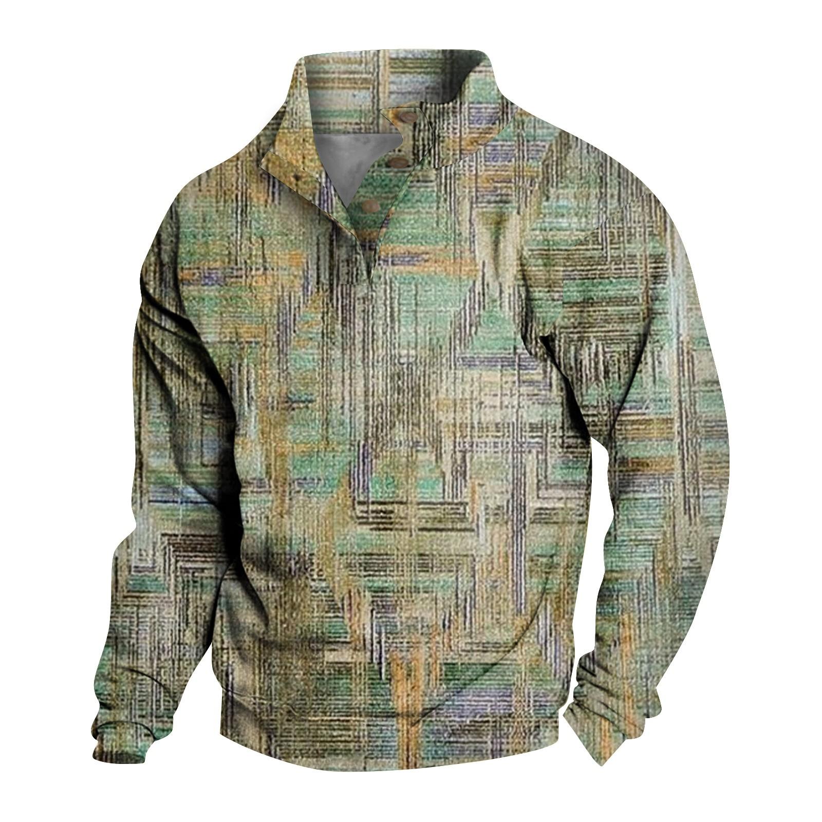 Весенне-осенняя мужская толстовка с воротником-стойкой на открытом воздухе повседневные свитера топы XXL зелёный 1988₽