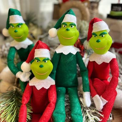 Plush Halloween Ornament Stuffed Christmas Home Decoration Handmade Funny Monster Decoration Long Leg Horror Hanging Ornament