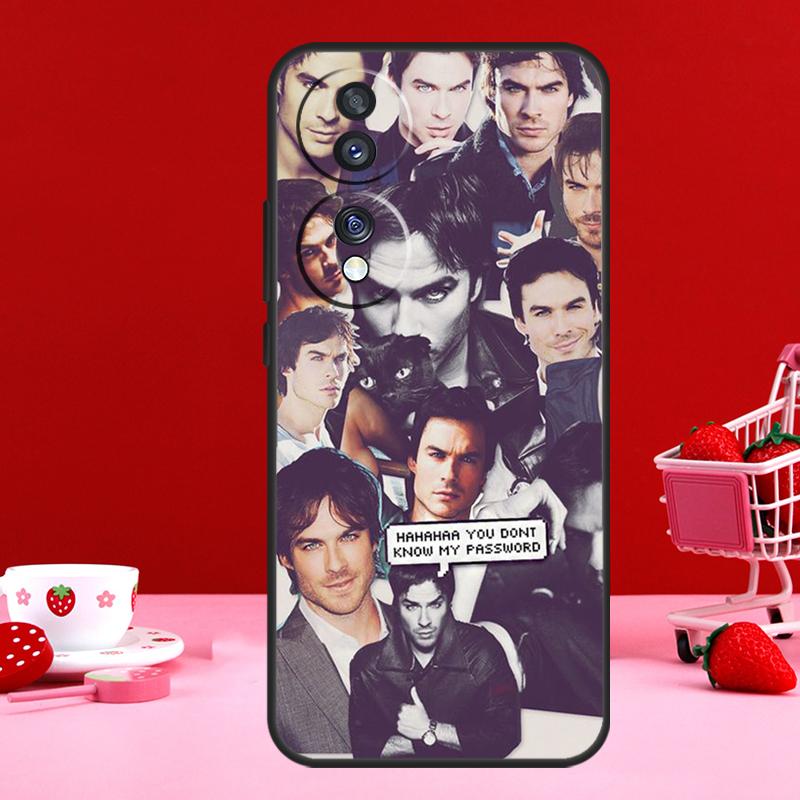 Damon Salvatore The Vampire Diaries For Honor Magic 6 Pro 5 Lite 50 70 90 Case For Honor X8a X9a X7 X8 X9 X6a X7a X8b X9b Cover