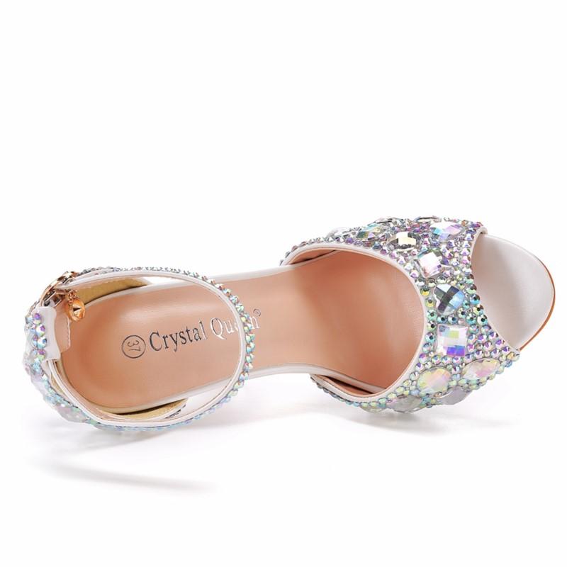 Neue 11cm Sandalen mit Fischmaul-Absatz, flachem Ausschnitt und großem Absatz, Plattform-Riemensandalen