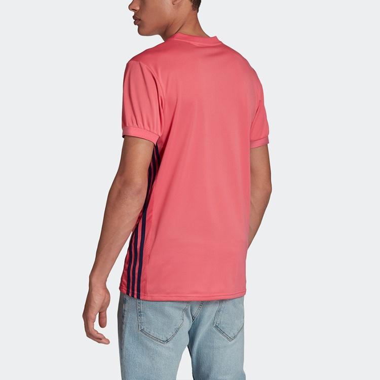 Ανδρικό T-Shirt Φανέλα adidas 20-21 Σεζόν Ρεάλ Μαδρίτης Εκτός Έδρας Κοντομάνικο Ροζ GI6463