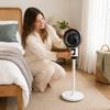 Teleskopischer Standventilator mit Oszillation, -Verstellbarer Tisch- und Standventilator