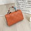 2023 Women's Versatile Crossbody Single Shoulder Bag with Diamond Lattice and Silk Scarf