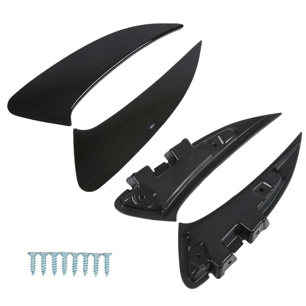4pcs Rear Bumper Air Vent Spoiler Left Right Glossy Black Replacement for Mercedes Benz C118 X118