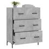 Sideboard Concrete Grey 69.5 x 34 x 90 cm Engineered Wood