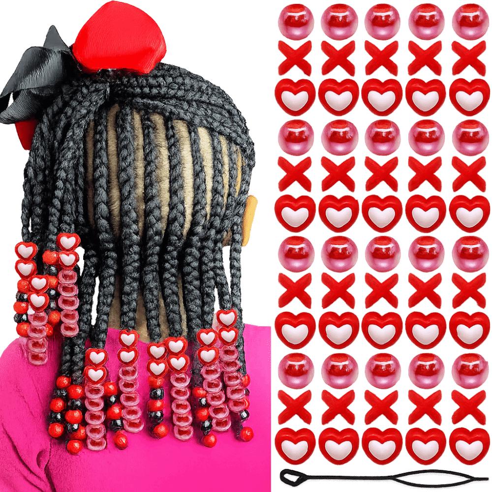 Multi-Color Colorful Hair Beads Kits DIY Painless Braiding Beads New Dreadlock Braids Decor  Girls