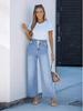 Jeans a zampa larga da donna con vita alta elasticizzata - Stile Y2K (2024)