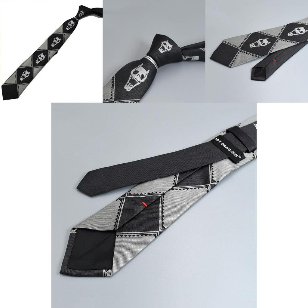 Luxurious Jojo's Bizarre Adventure Killer Queen Heavens Door Kira Yoshikage Black Tie For A Timeless Look