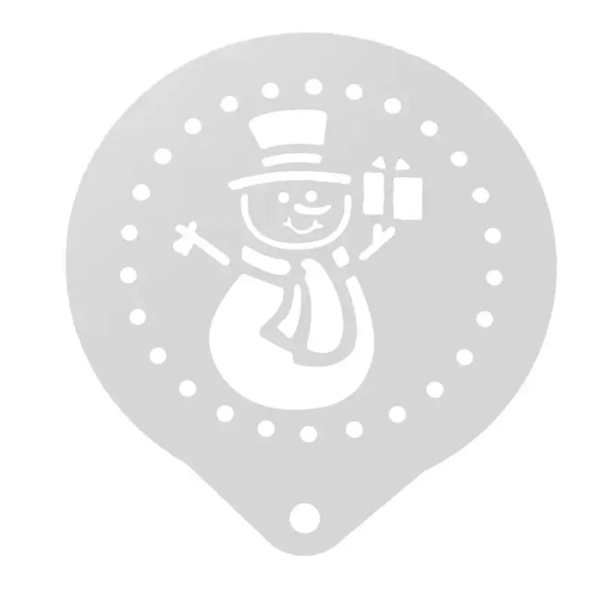 

Stainless Steel Latte Art Template, Coffee Art Stencil Sheet for Decorating Cakes, Sweets, and Christmas