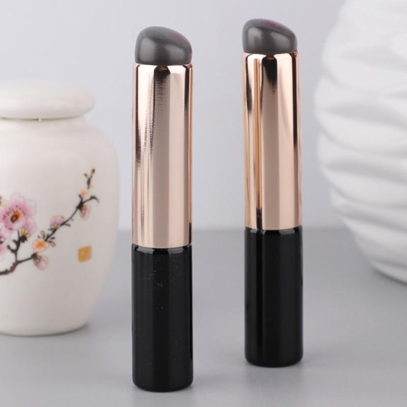 Silicone Angled Concealer Brush Like Fingertips Q Soft  Portable Round Head Silicone Makeup Brush Lip Brush Lipstick Brush