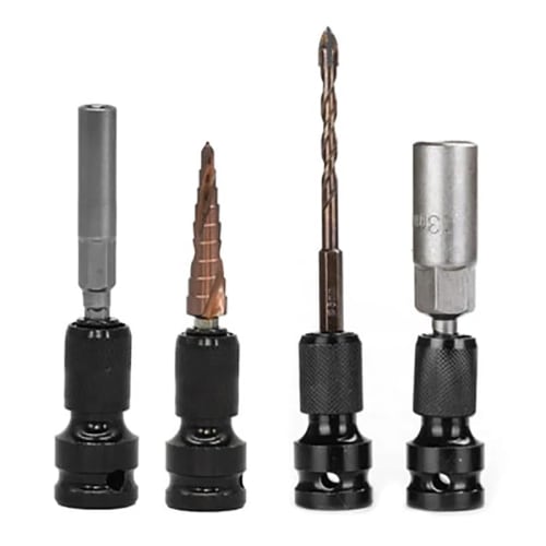 Sleeve adapter, hex wrench socket adapter for impact wrenches, made of impact-resistant tool steel, compatible with bits and Torx sockets, ideal for c