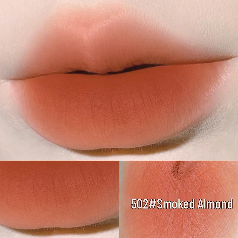 Helen Liren Matte Velvet Lip Glaze: Moisturizing, Non-Fading, Non-Stick Cup, Milk Tea Shade