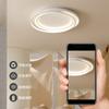 Modern Circular Bedroom LED Ceiling Lamp Lustre Nordic Master Bedroom Lamp Study Room Home Minimalist Decorate Lighting Fixture